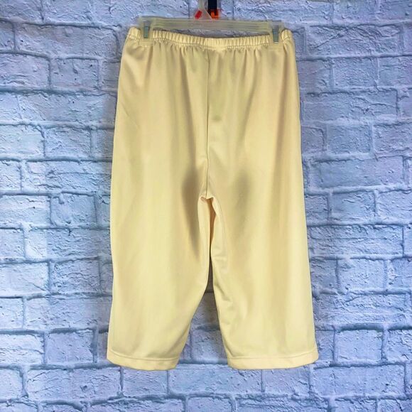 Blair pull on capris w/elastic waistband yellow sz 10 petite - Picture 5 of 5